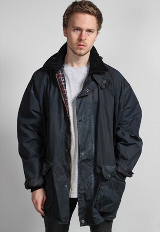 VINTAGE OVERSIZED WAX JACKET