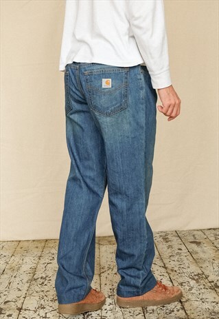 Vintage Carhartt Jeans Mens Dark Blue
