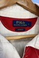 00S POLO RALPH LAUREN RUGBY SHIRT RED WHITE NAVY STRIPE