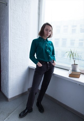 VINTAGE 80'S BLACK STRAIGHT JEANS