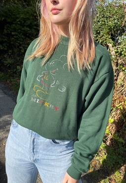 Vintage 80s Disney USA Made Embroidered Sweatshirt