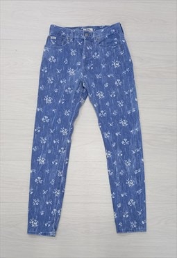 00's Polo Ralph Lauren Jeans Blue Floral 