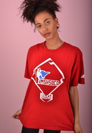 RED ADIDAS T-SHIRT GBT4064