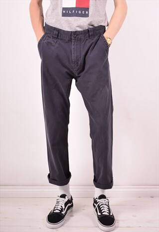 TIMBERLAND MENS VINTAGE TROUSERS W34 L27 GREY 90S