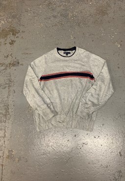Tommy Hilfiger Knitted Jumper Logo Patterned Sweater 
