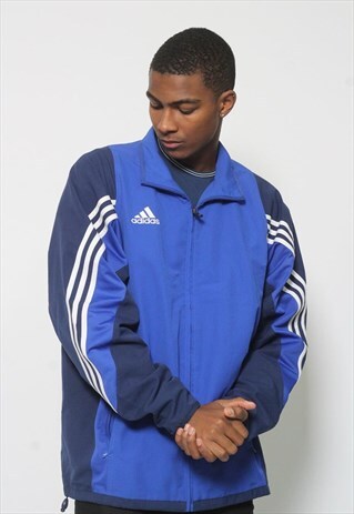 VINTAGE ADIDAS TRACK JACKET BLUE