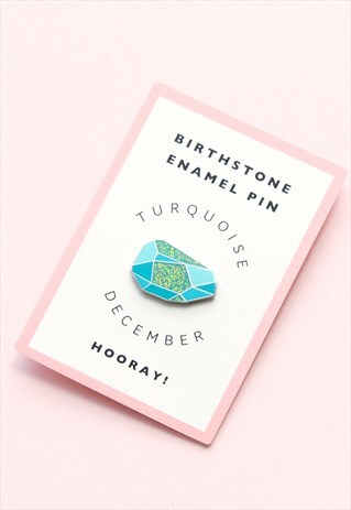 TURQUOISE/DECEMBER - ENAMEL PIN