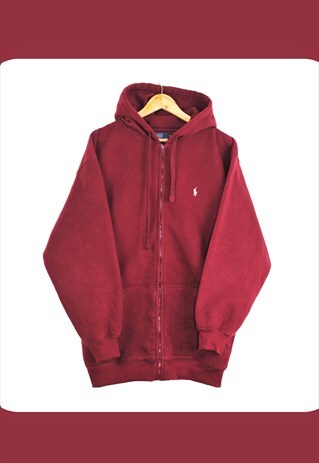 maroon ralph lauren hoodie