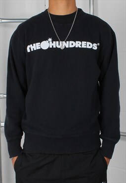 Vintage The Hundreds Sweater in Black with Logo Large