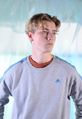 VINTAGE ADIDAS GREY SWEATSHIRT