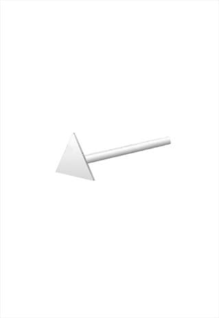 Triangle Sterling Silver Nose Stud
