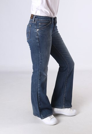 LEVIS 511 FLARE DENIM JEANS FLARED LEG UK 8 (DC5E)