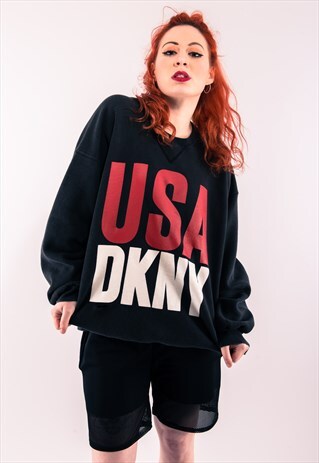 BLACK DKNY SWEATSHIRT