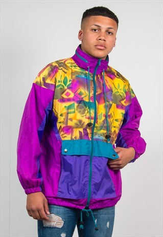 90'S NEON CAGOULE JACKET