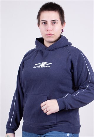 VINTAGE NAVY BLUE HOODIE THE UMBRO