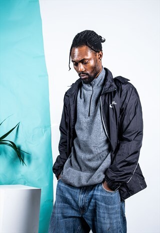 VINTAGE RAIN JACKET IN BLACK