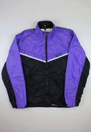 VINTAGE PURPLE & BLACK TRACKSUIT TOP