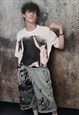 JASON & FREDDY PRINT SPORT SHORTS HORROR FILM EMOJI OVERALLS