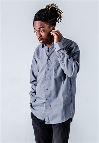 VINTAGE Y2K CALVIN KLEIN LONGSLEEVE SHIRT IN GREY