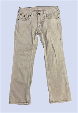 Sand Brown Jeans Low Rise Cotton Denim