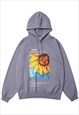 SUNFLOWER PRINT HOODIE FLORAL PRINT PULLOVER DAISY JUMPER