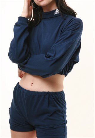 VINTAGE ADIDAS REWORK CROP TOP SHORTS RW18