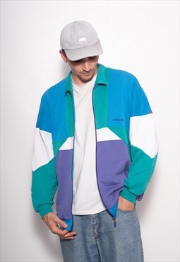 Vintage Adidas 90s Colorblock Cotton light Jacket
