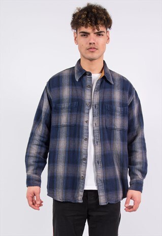90S CHECK FLANNEL SHIRT