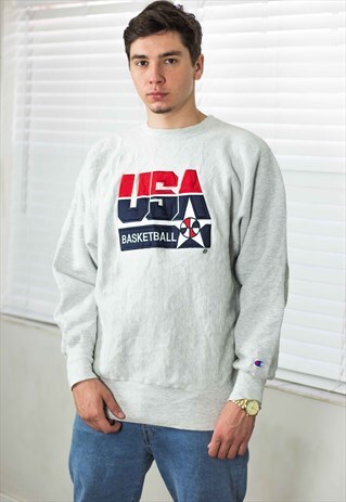 VINTAGE CHAMPION SWEATSHIRT REVERSE WEAVE LOGO 90S XL 24.9