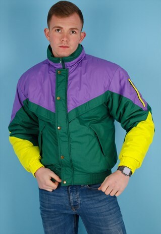 VINTAGE SKI JACKET IN MULTI NJ670
