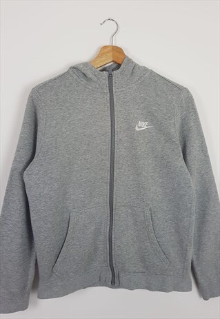 VINTAGE NIKE ZIP UP HOODIE GREY
