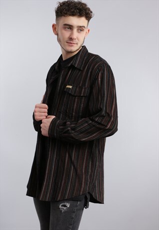 VINTAGE STRIPED CORD SHIRT Z537