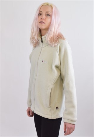 VINTAGE 90S CREAM BERGHAUS FULL ZIP FLEECE
