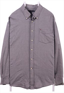 Tommy Hilfiger 90's Long Sleeve Button Up Check Shirt XLarge