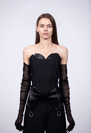 Natasha embellished black corset
