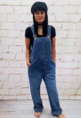 VINTAGE GAP BLUE DENIM LONG DUNGAREES