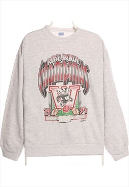 Vintage 90's Salam Sweatshirt Printed Crewneck Rose Bose Wis