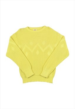 Vintage Knitwear Sweater Yellow Small