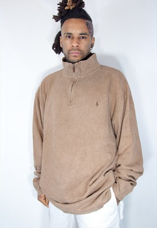 RALPH LAUREN 1/4 ZIP SWEATSHIRT