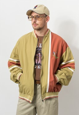 Vintage 90's bomber jacket golf oversized men size XXL
