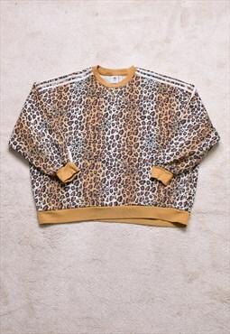 Women's Adidas Leopard Print Sweater