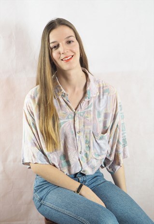 VINTAGE ABSTRACT PASTEL SHIRT