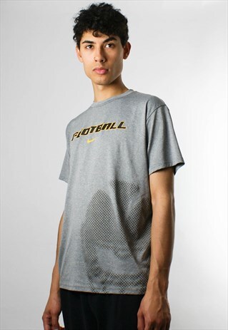 VINTAGE NIKE SPORTS T SHIRT, FOOTBALL, SWOOSH