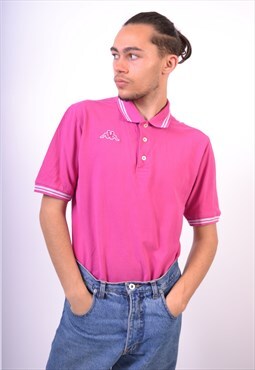 90's Kappa Polo Shirt Pink
