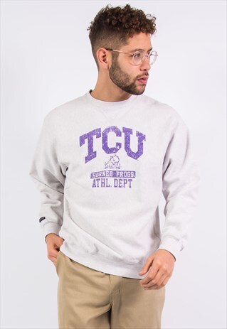 USA COLLEGE SWEATER TEXAS CHRISTIAN UNIVERSITY SWEATSHIRT