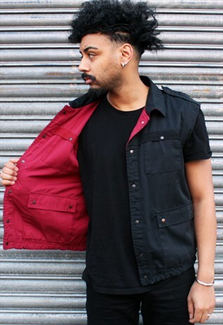 REVERSIBLE UTILITY SLEEVLESS JACKET