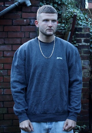 VINTAGE GREY SLAZENGER SWEATSHIRT LARGE