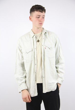 VINTAGE LEVI'S CREAM SHIRT