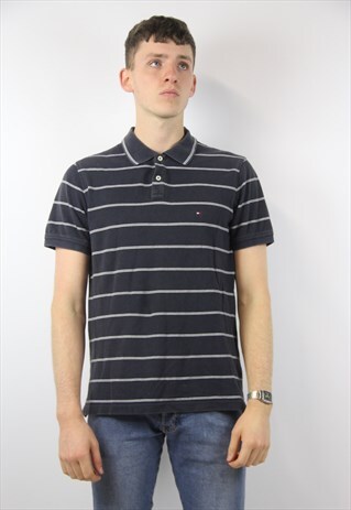 VINTAGE TOMMY HILFIGER STRIPED POLO SHIRT