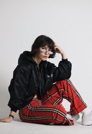 VINTAGE CHECK TARTAN TROUSERS